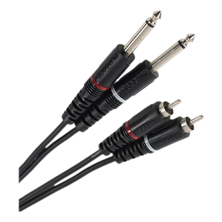 Kabel 2xRca/2xtele mono