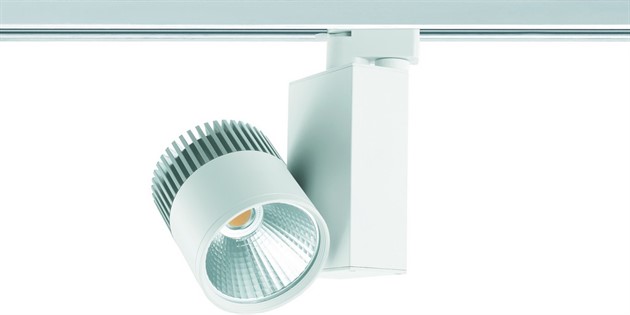 Track Spot COB, Vit, 40W, 3000K, 38°